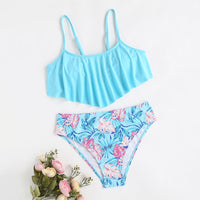Girls' Cute Sport Split Swimsuit