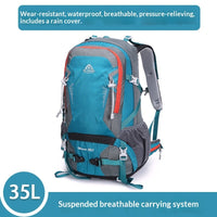 Ai Wang Outdoor Sports Hiking & Trekking Multifunctional Ultra-Light Oxford Cloth Unisex 35-Liter High-Capacity Backpack