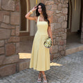 Elegant And Fashionable High-waisted Slip Dress For Women