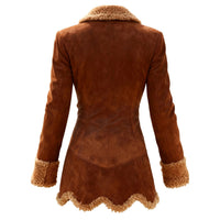 Fleece Jacket  Fur Integrated Thick Coat For Women