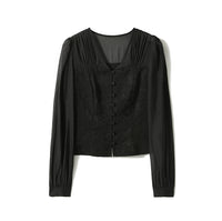 Gentle Trap New Chinese Jacquard Shirt