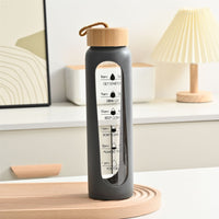Large Capacity Portable Glass Water Bottle Single Layer High Temperature Resistance
