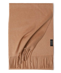 Water Ripple Pure Color Cashmere Warm Scarf