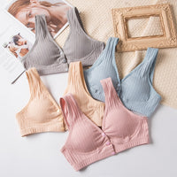 Nursing Bra For Pregnant Women Made Of Pure Cotton With A Push-up Design To Prevent Sagging