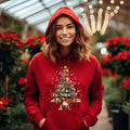 Printed Pocket Hooded Long Sleeve Sweatshirt For Men And Women