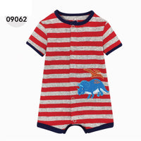 Cotton Baby Short Sleeve One Piece Romper