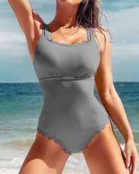Lotus Waist Women's High Waist Swimsuit