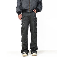 Multi-pocket All-match High Street Slightly Flared Workwear Casual Pants