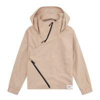Diagonal Zipper Hooded Coat Loose For Men And Women