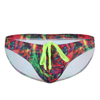 Men's Sexy Low Waist Beach New Lace-up Fashion Printed Swimming Trunks