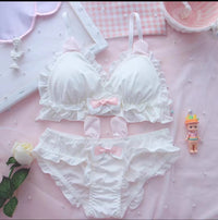 Women's Underwear Suit Thin Pure Desire Small Chest Cute Japanese Style