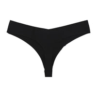 One-piece Seamless Ice Silk Breathable Low Waist Plus Size Women's Sports T-back