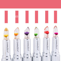 Flower Gold Leaf Temperature Change Crystal Lipstick
