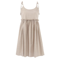 Womens Lightweight Cotton-linen Cami Nightdress