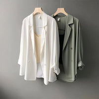 Lightweight British-Style Loose-Fit Korean-Style Sun-Protective Blazer