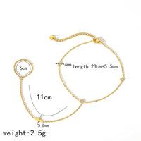 Women's European And American Titanium Steel Rhinestone Zircon Anklet