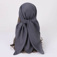 Women's Cotton And Linen Solid Color Retro Artistic Scarf