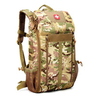 Tactical Hiking Outdoor Medical Backpack High Capacity Camping Mountaineering Rucksack
