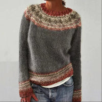 Hot Sale Round Neck Loose And Stylish Long Sleeves Sweater
