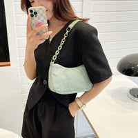 Artistic Fabric Bag Minimalist Casual Corduroy Single-shoulder Bag For Women