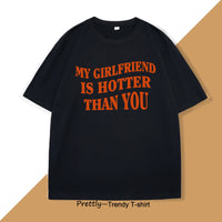 Mens T-shirt With English Letter Print