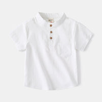 Boy V-neck Short Sleeve Shirt