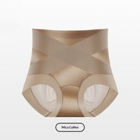 Womens Mid-to-High-Waist Seamless Light-Shaping Butt-Lifting Ultra-Thin Silk-Crotch Underwear