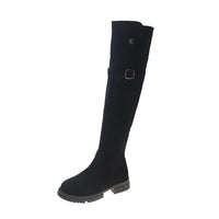 Thick-heeled Over-the-knee Plus Fleece Snow Boots