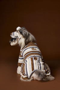 Dog Clothes Four-leg Warm Striped Thick Base Schnauzer Teddy Bichon Maltese Sweater