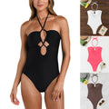 Sexy Slim-fit Hollow-out Halter Swimsuit
