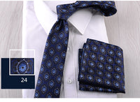 Business Formal Wear Casual Tie Pocket Square Combination