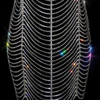 Ladies Fashion Rhinestone Body Chain Party Dress