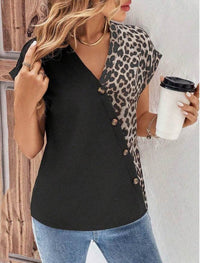 Chemise Pour Femmes Col En V Avec Et Manches Chauve-souris