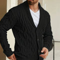 Printed Knit Cardigan Casual Long Sleeve Sweater