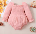 Children's Double-sided Wrinkle Three-color Romper Suit