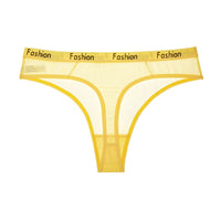 Sexy Mesh Transparent Low Waist Sports Seamless Panties