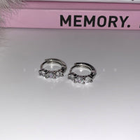 Niche Design Cross And Star Earrings