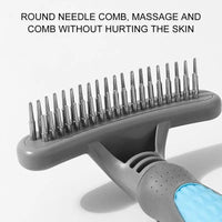 Pet Grooming Comb Cute Pet Grooming Comb Hair Removal Combs Effective Rustproof Shedding Brush For Puppies Pets Acceessories