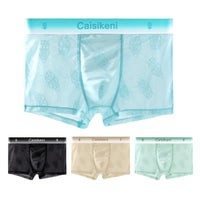 Men's Ice Silk Net Yarn Breathable Boxers
