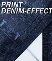 Ladies' Faux Denim Print Skinny Leggings