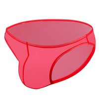 Men's Ice Silk Triangle Mid Waist Sexy Fashion Shorts