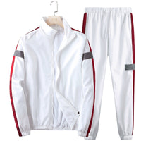 Casual Suit Men's Stand Collar Korean Style Loose Coat Sports Cargo Trousers