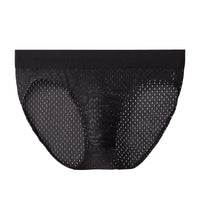 Men's Underwear Ice Silk Solid Color Low Waist