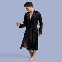 Men's Fashion Solid Color Robe Thin