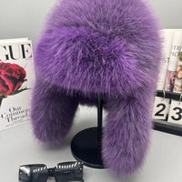 New Autumn And Winter Plush Imitation Fox Fur Hat