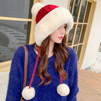 Velvet Thickened Cold And Warm Pure Color Knitted Hat