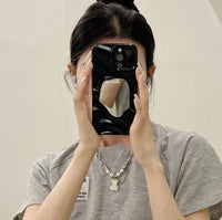Wave Pattern Geometric Mirror Phone Case