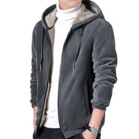 Lamb Plush Coat Men's Cashmere Thickened