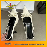 Sweet Bow-Knot Stiletto Pointed-Toe High Heel Sandals