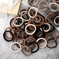 Towel Ring Hair Bands 4cm Solid Color Elastic Hair Rope Female Height Hair Accessory For Ponytail